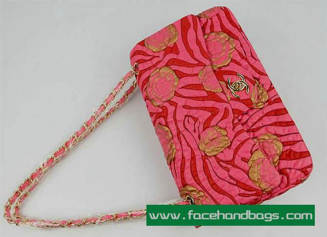 Chanel 2.55 Rose Handbag 50136 Gold Hardware-Pink Gold